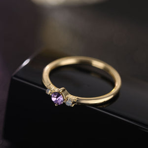IPARAM 4 Pcs | Set Crystal Zircon Gold Ring Set 2019 Vintage - Bohemian Women Engagement Party Ring Set Jewelry.