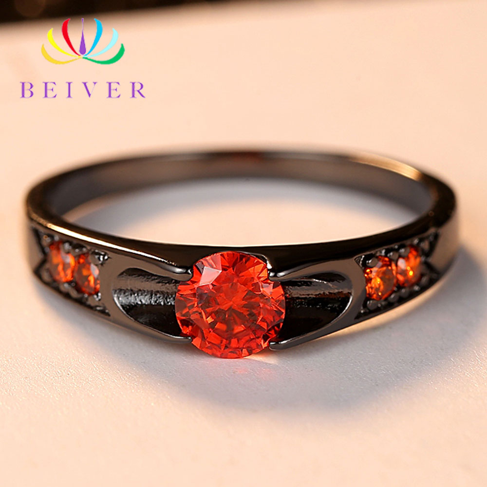 Rose Gold Color Assembly Anel Feminino Bijoux Aneis 0.5 Ct Engagement Ring Zirconia Jewelry Rings