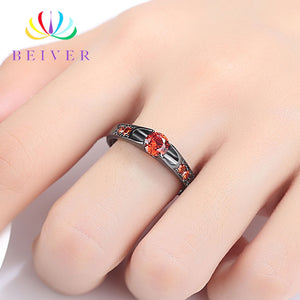 Rose Gold Color Assembly Anel Feminino Bijoux Aneis 0.5 Ct Engagement Ring Zirconia Jewelry Rings