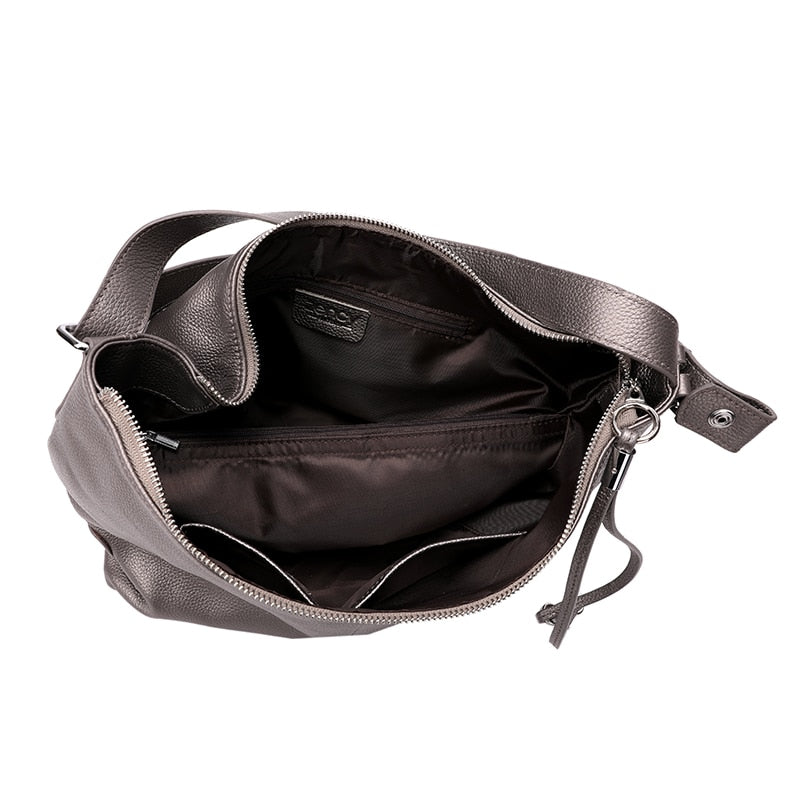New 2020 ZENCY | 100% Genuine Cow Leather Women OL Handbag - Extendable Top Handle Bag - Cowhide Ladies Classic
