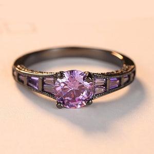 Rose Gold Color Assembly Anel Feminino Bijoux Aneis 0.5 Ct Engagement Ring Zirconia Jewelry Rings
