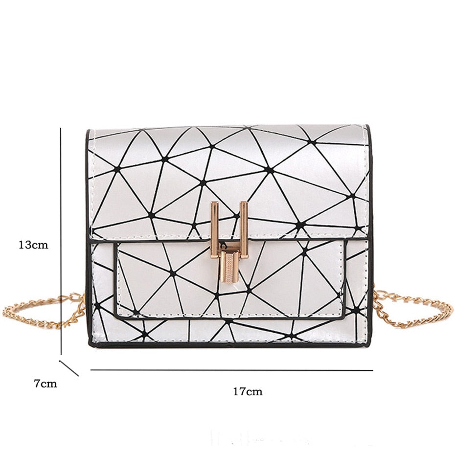 Women Shoulder Bags 2020 summer new Korean version of the Messenger bag handbag chain wild crack printing wild shoulder bag