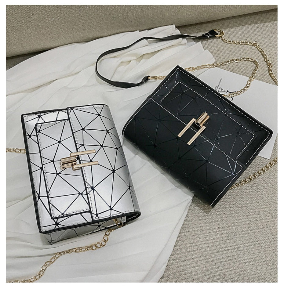 Women Shoulder Bags 2020 summer new Korean version of the Messenger bag handbag chain wild crack printing wild shoulder bag