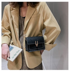 Women Shoulder Bags 2020 summer new Korean version of the Messenger bag handbag chain wild crack printing wild shoulder bag