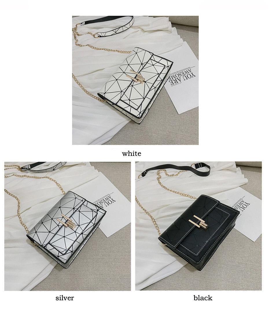 Women Shoulder Bags 2020 summer new Korean version of the Messenger bag handbag chain wild crack printing wild shoulder bag