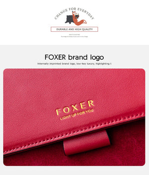 FOXER Women Crossbody Bag Shoulder Bags Shoulder Bag Purse Lady Flap Female Messenger Bag Valentine's Day Present Gift