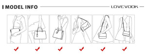 LOVEVOOK women shoulder bags crossbody bags for ladies large tote bag set 3 pcs clutch and purse luxury handbag women designer