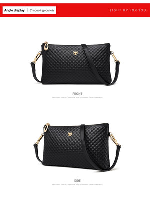 FOXER Brand Genuine Leather Women Crossbody Bags Simple Classic Style Lady Black Messenger Bag Stylish Long Shoulder Strap Bag