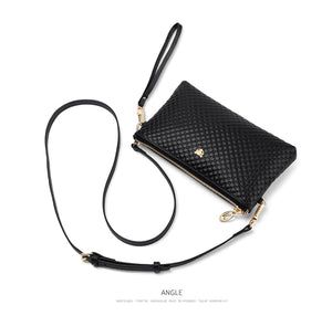 FOXER Brand Genuine Leather Women Crossbody Bags Simple Classic Style Lady Black Messenger Bag Stylish Long Shoulder Strap Bag