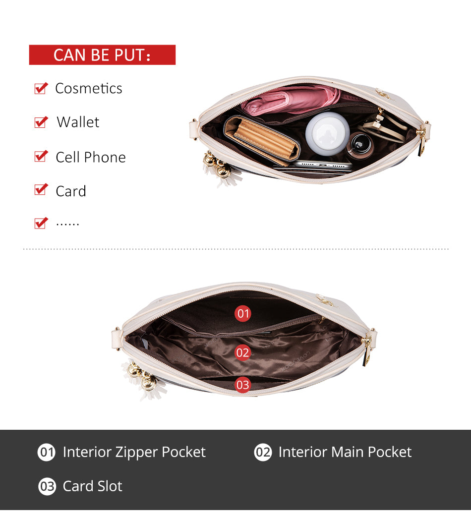 LOVEVOOK women shoulder bags crossbody bags for ladies large tote bag set 3 pcs clutch and purse luxury handbag women designer