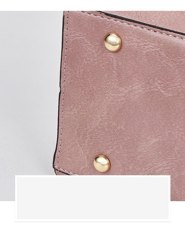 3 pcs set fashion pu leather Women shoulder bags Women's handbag women Crossbody bags female clutches Ladies wallet black