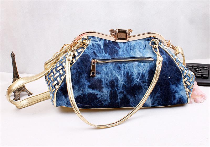 Handbag Women Fireworks Rhinestones Butterfly Decoration.