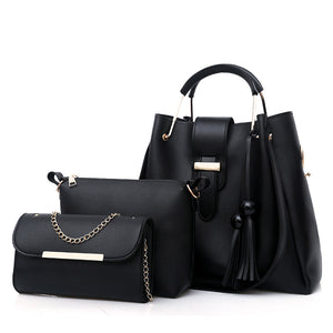 2020 New Style Foreign Trade | WOMEN'S Bag Korean-style - Different Size Bucket Handbag 3pcs Set.