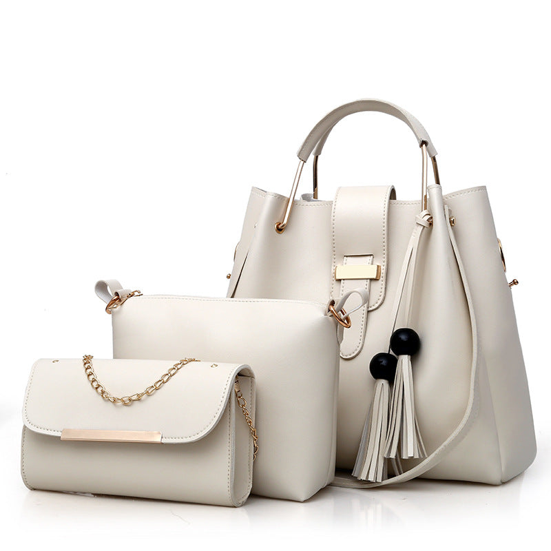 2020 New Style Foreign Trade | WOMEN'S Bag Korean-style - Different Size Bucket Handbag 3pcs Set.