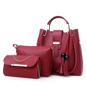 2020 New Style Foreign Trade | WOMEN'S Bag Korean-style - Different Size Bucket Handbag 3pcs Set.
