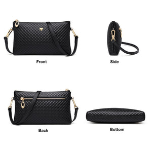 FOXER Brand Genuine Leather Women Crossbody Bags Simple Classic Style Lady Black Messenger Bag Stylish Long Shoulder Strap Bag
