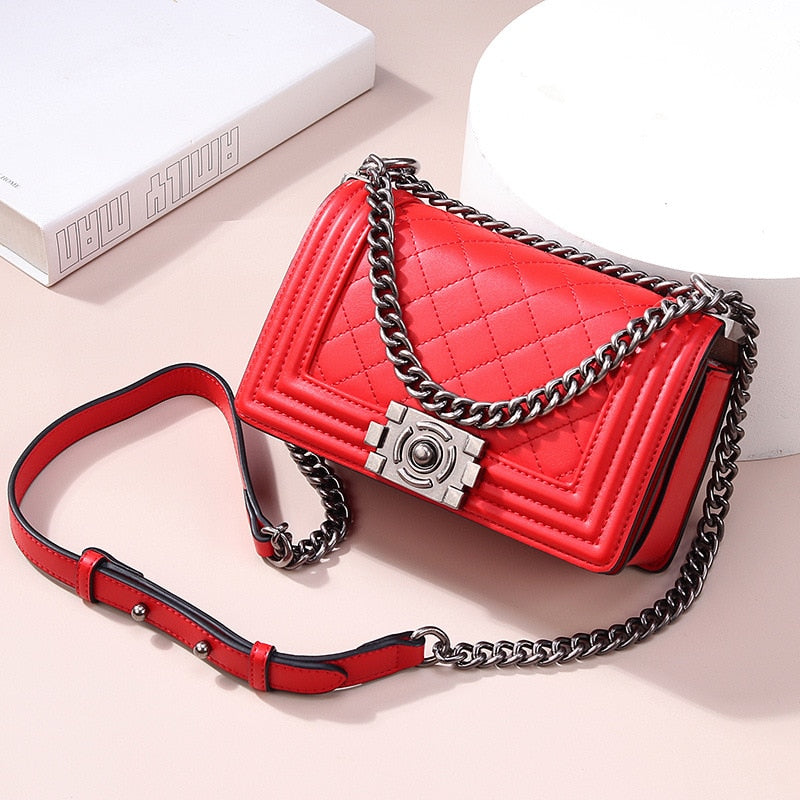 100% Genuine Leather Crossbody Bags 2019 Famous Brand Handbags Female Luxury Handbags Women Bags Designer Ladies Shoulder Bag
