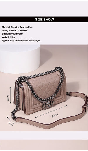 100% Genuine Leather Crossbody Bags 2019 Famous Brand Handbags Female Luxury Handbags Women Bags Designer Ladies Shoulder Bag