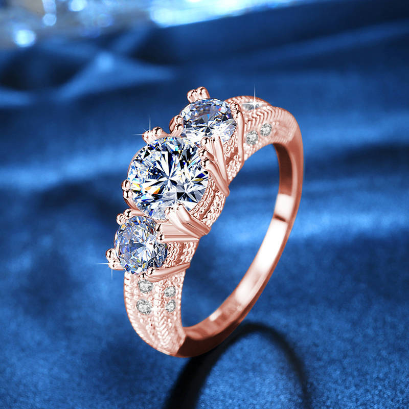 CZ Ring top quality crystal ladies (AAA) cubic Zircon.
