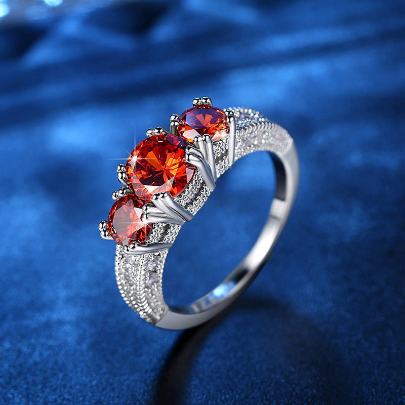 CZ Ring top quality crystal ladies (AAA) cubic Zircon.
