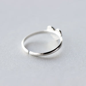 New Sterling Silver 925 Heart Rings for Women Adjustable Size - Finger Rings Fashion - Wedding Jewelry.