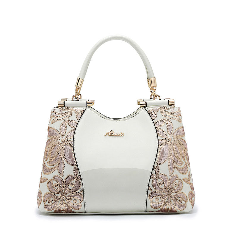 Women Bags For Ladies - Handbags Large Capacity Women's - Top-handle Hand bags - Floral Luxury Patent Leather Bag.