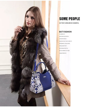 Women Bags For Ladies - Handbags Large Capacity Women's - Top-handle Hand bags - Floral Luxury Patent Leather Bag.