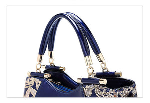 Women Bags For Ladies - Handbags Large Capacity Women's - Top-handle Hand bags - Floral Luxury Patent Leather Bag.