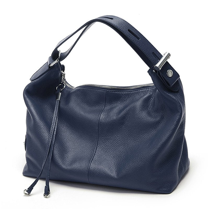New 2020 ZENCY | 100% Genuine Cow Leather Women OL Handbag - Extendable Top Handle Bag - Cowhide Ladies Classic