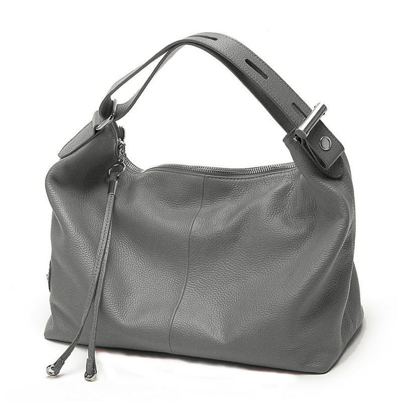 New 2020 ZENCY | 100% Genuine Cow Leather Women OL Handbag - Extendable Top Handle Bag - Cowhide Ladies Classic