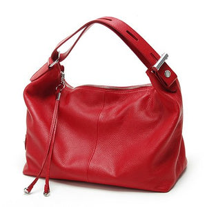 New 2020 ZENCY | 100% Genuine Cow Leather Women OL Handbag - Extendable Top Handle Bag - Cowhide Ladies Classic