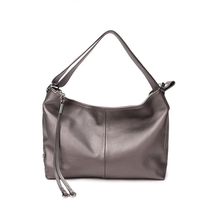 New 2020 ZENCY | 100% Genuine Cow Leather Women OL Handbag - Extendable Top Handle Bag - Cowhide Ladies Classic