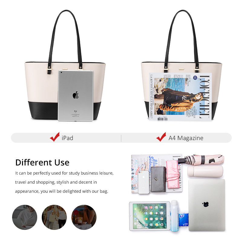 LOVEVOOK women shoulder bags crossbody bags for ladies large tote bag set 3 pcs clutch and purse luxury handbag women designer