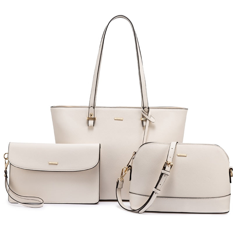 LOVEVOOK women shoulder bags crossbody bags for ladies large tote bag set 3 pcs clutch and purse luxury handbag women designer