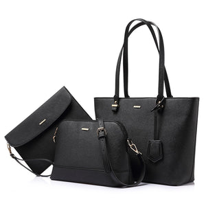 LOVEVOOK women shoulder bags crossbody bags for ladies large tote bag set 3 pcs clutch and purse luxury handbag women designer