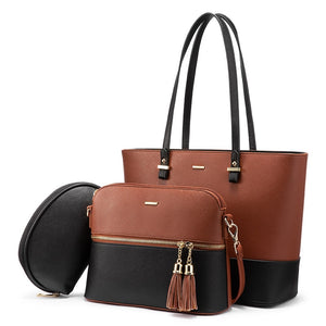 LOVEVOOK women shoulder bags crossbody bags for ladies large tote bag set 3 pcs clutch and purse luxury handbag women designer