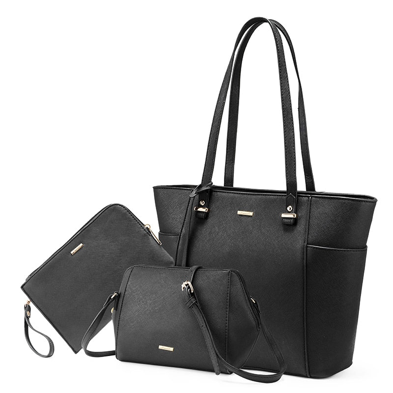 LOVEVOOK women shoulder bags crossbody bags for ladies large tote bag set 3 pcs clutch and purse luxury handbag women designer