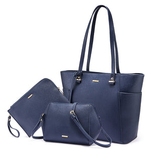 LOVEVOOK women shoulder bags crossbody bags for ladies large tote bag set 3 pcs clutch and purse luxury handbag women designer