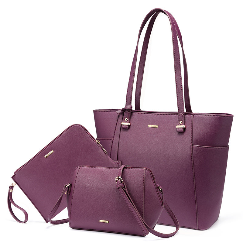LOVEVOOK women shoulder bags crossbody bags for ladies large tote bag set 3 pcs clutch and purse luxury handbag women designer