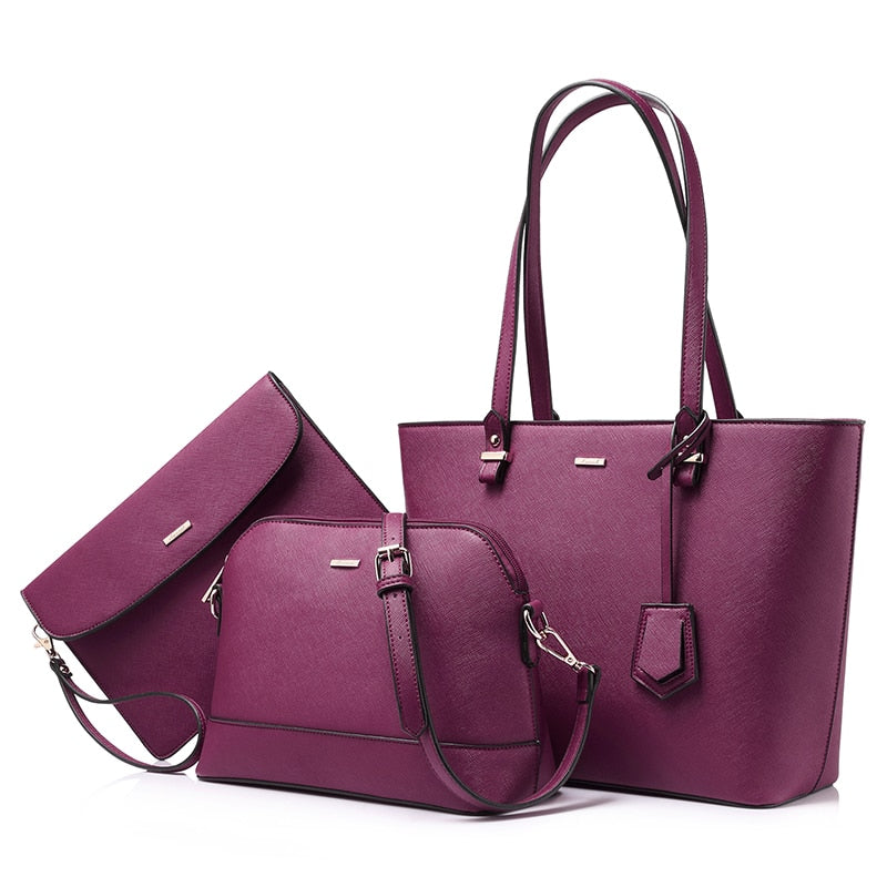 LOVEVOOK women shoulder bags crossbody bags for ladies large tote bag set 3 pcs clutch and purse luxury handbag women designer