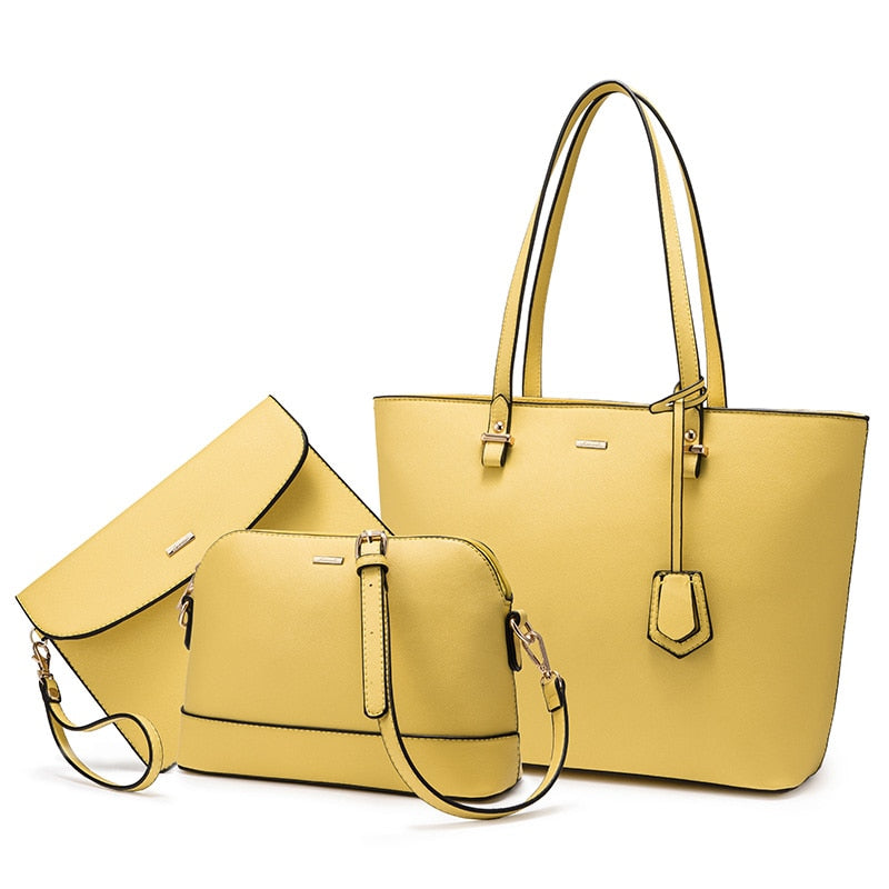 LOVEVOOK women shoulder bags crossbody bags for ladies large tote bag set 3 pcs clutch and purse luxury handbag women designer