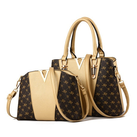 Set 2 Pcs Leather Handbag Women - Bag Ladies Hand Bags for Women 2020.