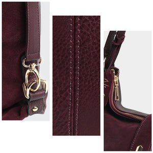 Nico Louise | Real Suede Leather Shoulder Bag - Top-handle bags Purse.