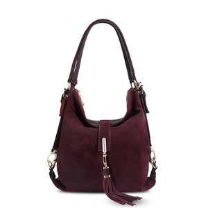 Nico Louise | Real Suede Leather Shoulder Bag - Top-handle bags Purse.