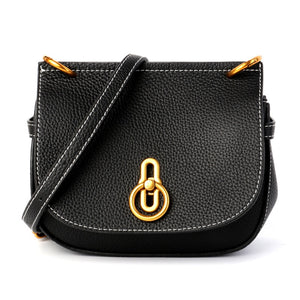 Handbag Ladies New Hot Genuine - Leather Elegant Saddle Bag For Mature Women High Quality.