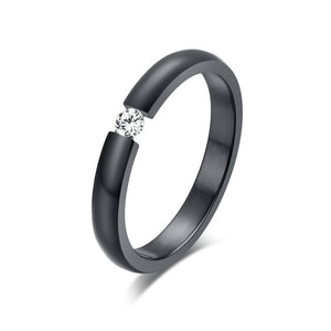 Engagement Ring for Women Stainless Steel (Silver color & Gold color).