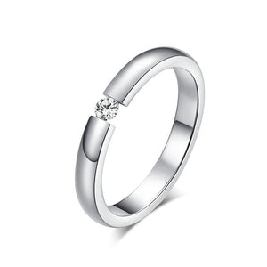 Engagement Ring for Women Stainless Steel (Silver color & Gold color).