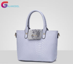 [6 Pieces] Set Leather Bags Alligator - Shoulder Bag Female Casual Tote - Women Messenger Bag Set Bolsas Feminina.