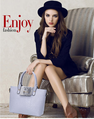 [6 Pieces] Set Leather Bags Alligator - Shoulder Bag Female Casual Tote - Women Messenger Bag Set Bolsas Feminina.