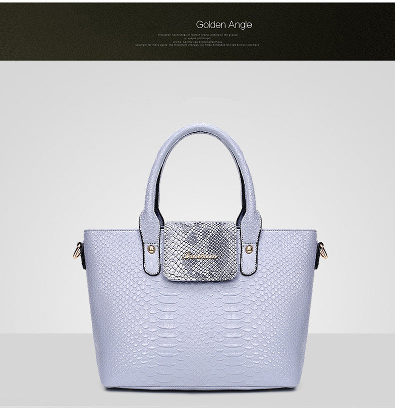 [6 Pieces] Set Leather Bags Alligator - Shoulder Bag Female Casual Tote - Women Messenger Bag Set Bolsas Feminina.